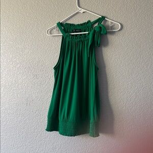 INC International Concepts Vibrant Green Blouse